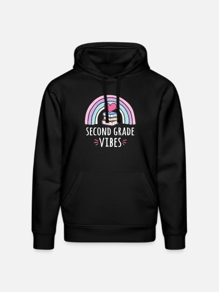 Second Grade Vibes - Stanley/Stella DRUMMER Unisex Organic Hoodie - black