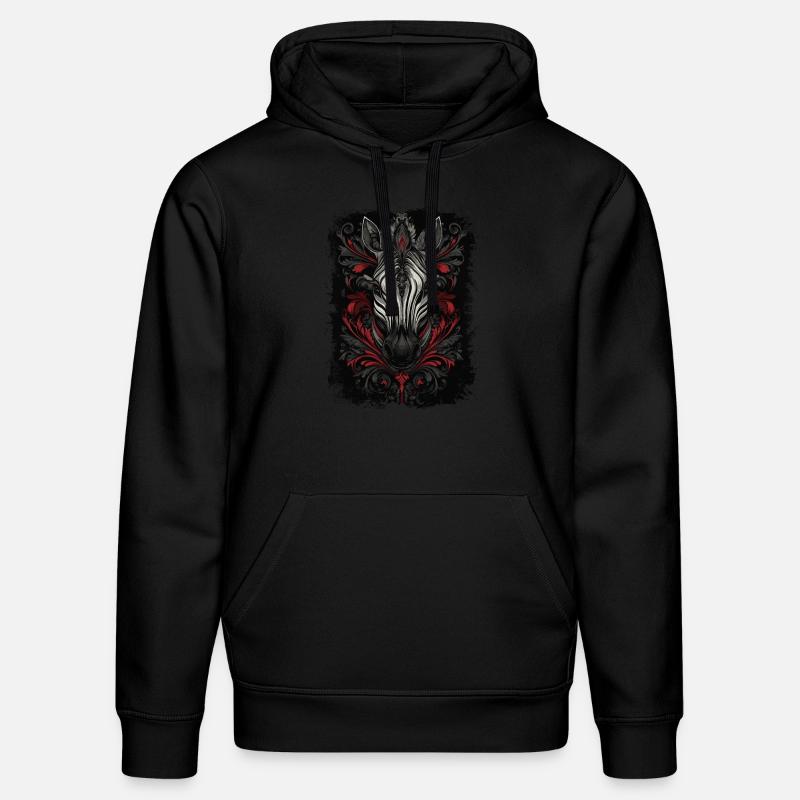Zebra - Stanley/Stella Unisex Bio-Hoodie DRUMMER  - Schwarz