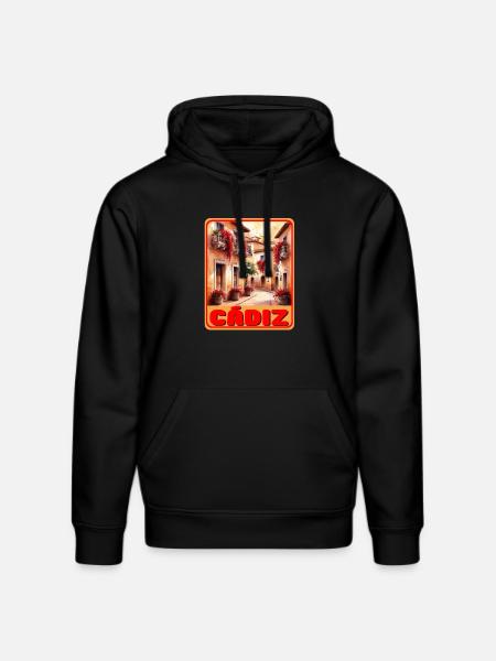 Cadiz Andalusien - Stanley/Stella Unisex Bio-Hoodie DRUMMER - Schwarz