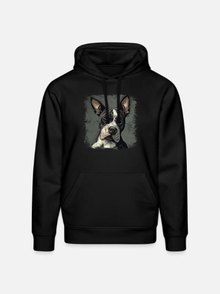 Bull terrier - Stanley/Stella DRUMMER Unisex Organic Hoodie - black