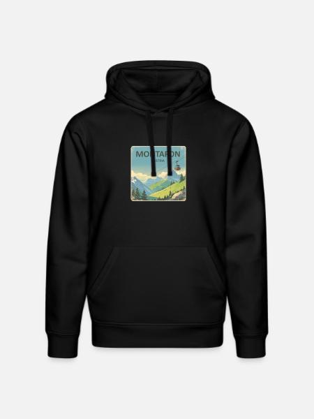 Montafon - Stanley/Stella DRUMMER Unisex Organic Hoodie - black