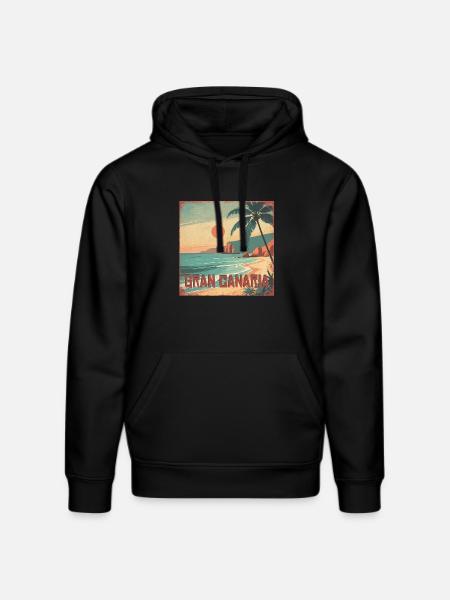Gran Canaria - Stanley/Stella Unisex Bio-Hoodie DRUMMER  - Schwarz