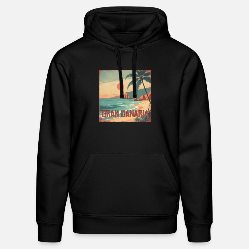 Gran Canaria - Stanley/Stella Unisex Bio-Hoodie DRUMMER  - Schwarz