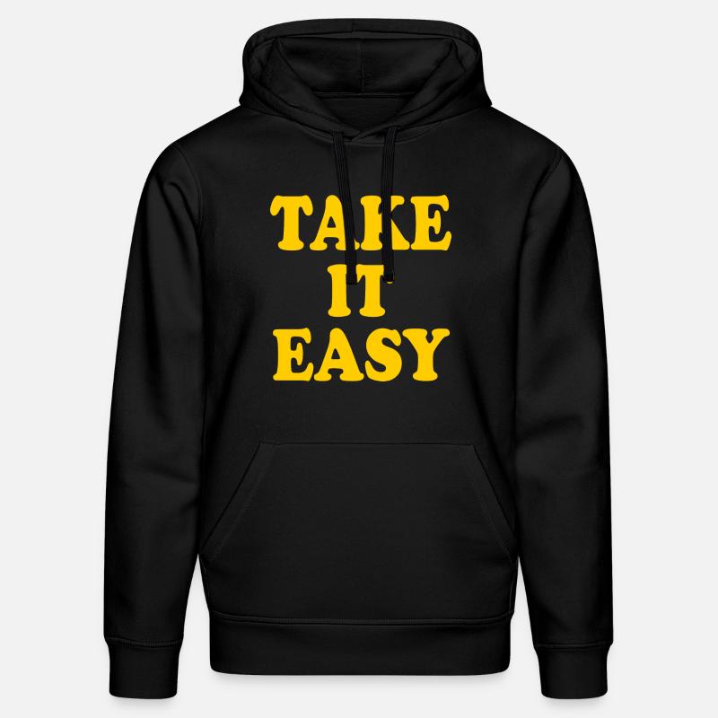 Take it easy - Sweat à capuche bio DRUMMER Stanley/Stella Unisexe - noir