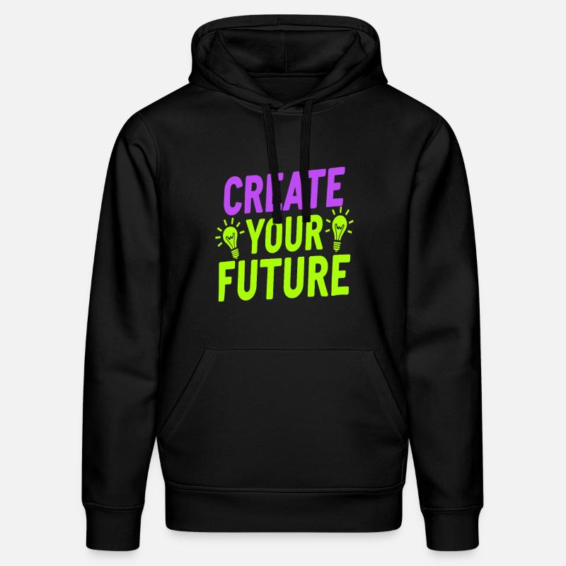 Créez votre future ampoule - Sweat à capuche bio DRUMMER Stanley/Stella Unisexe - noir