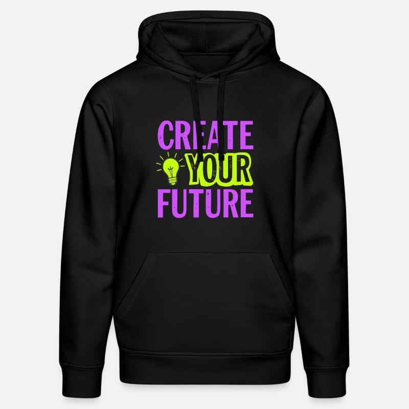 Créez votre future ampoule - Sweat à capuche bio DRUMMER Stanley/Stella Unisexe - noir