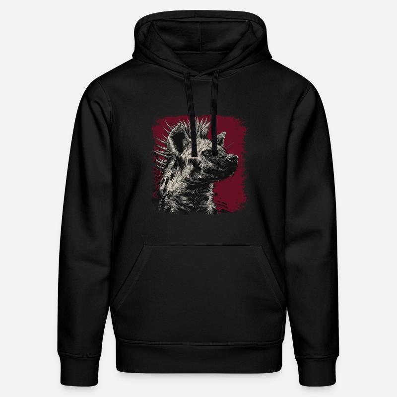 Punkrock Hyäne - Stanley/Stella Unisex Bio-Hoodie DRUMMER  - Schwarz