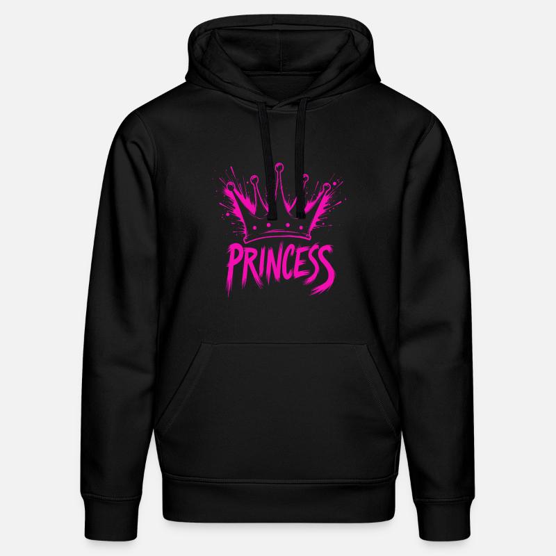 Princesse Crown Splash - Sweat à capuche bio DRUMMER Stanley/Stella Unisexe - noir