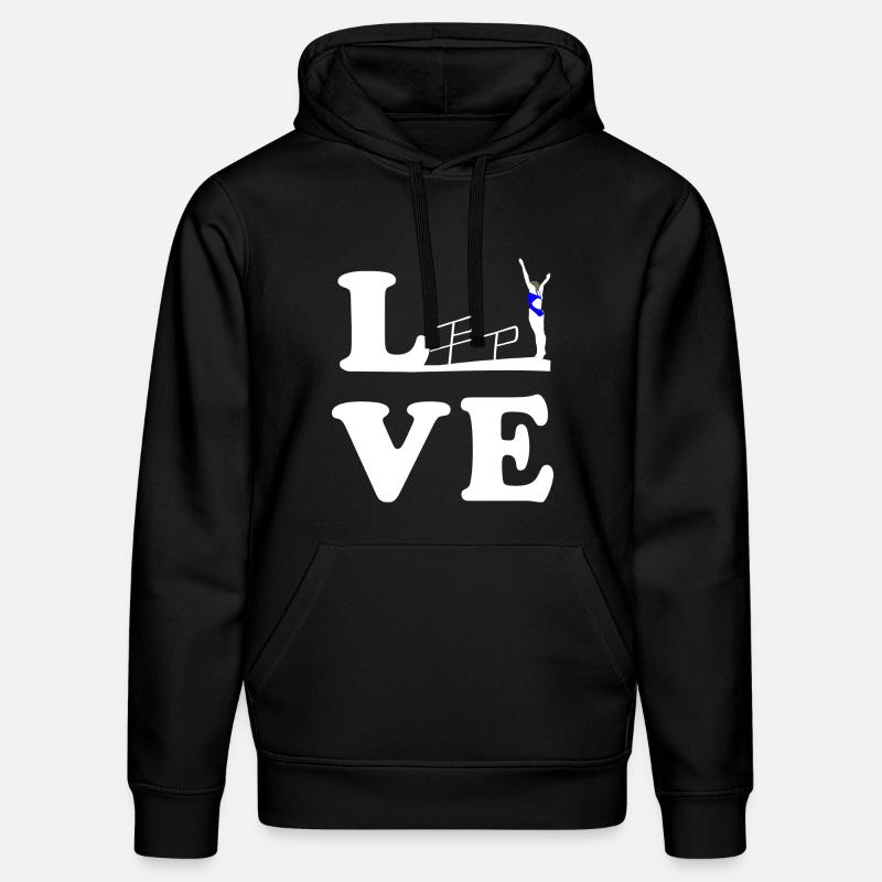 Plongée Plongée Plongée LOVE - Sweat à capuche bio DRUMMER Stanley/Stella Unisexe - noir