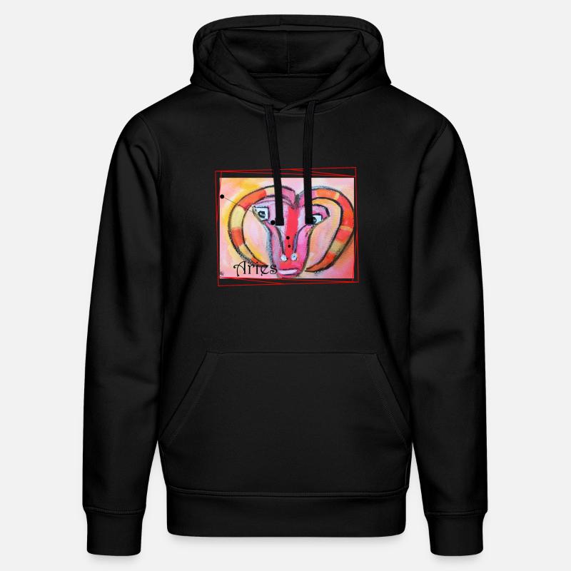 Bélier, Arc-en-ciel, Art céleste - Sweat à capuche bio DRUMMER Stanley/Stella Unisexe - noir