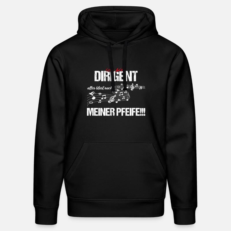 Ich bin Dirigent - Stanley/Stella Unisex Bio-Hoodie DRUMMER  - Schwarz
