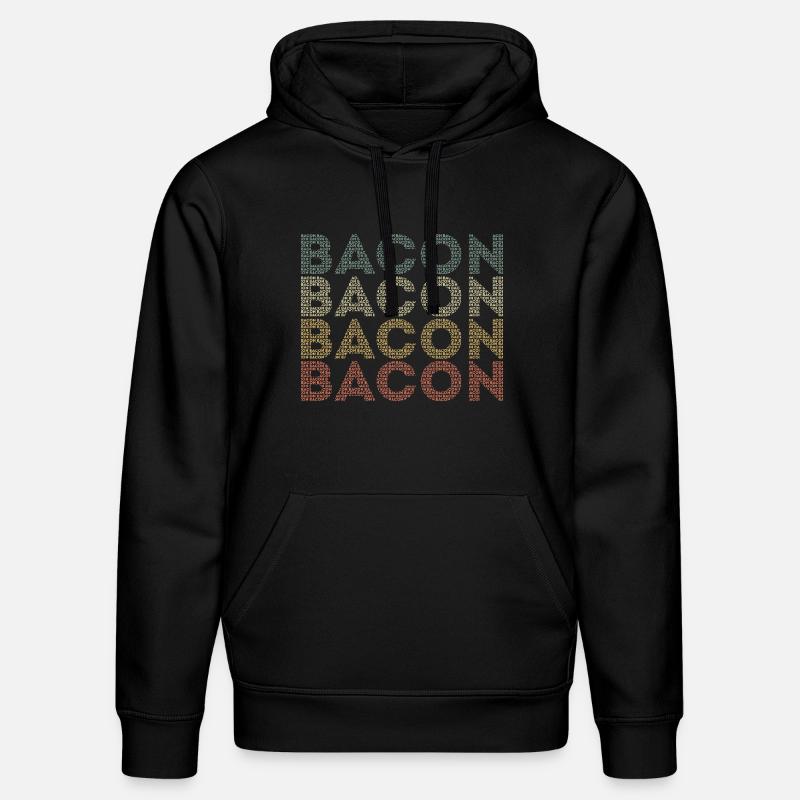 bacon - Stanley/Stella DRUMMER Unisex Organic Hoodie - black