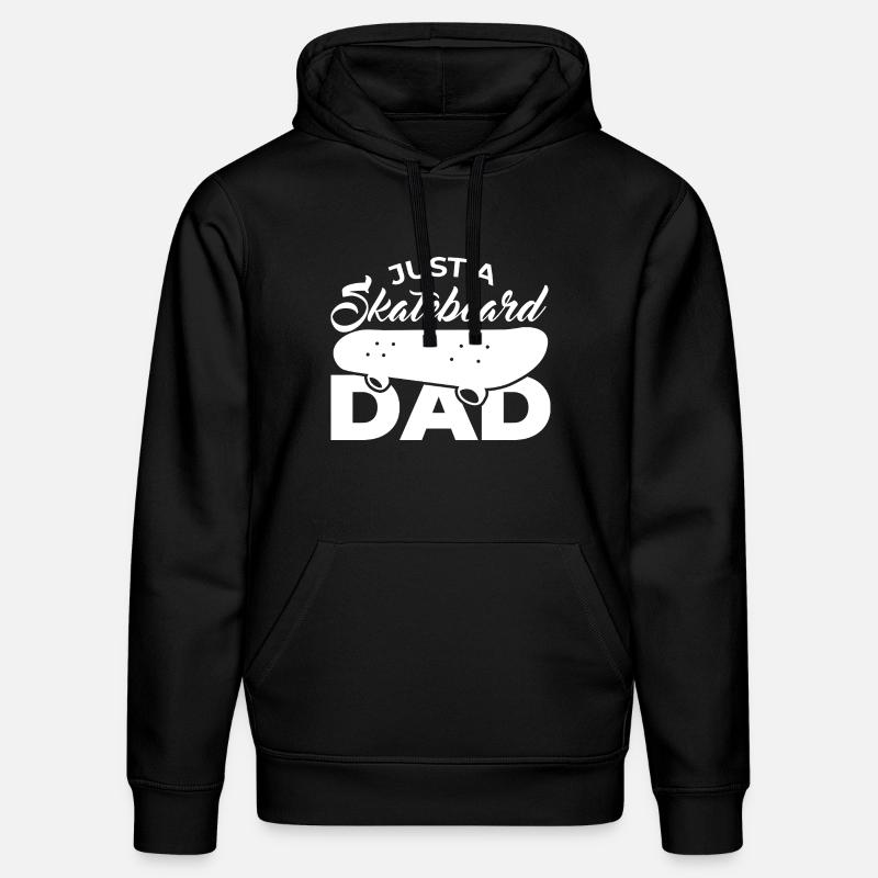 Juste un papa de skateboard - Sweat à capuche bio DRUMMER Stanley/Stella Unisexe - noir