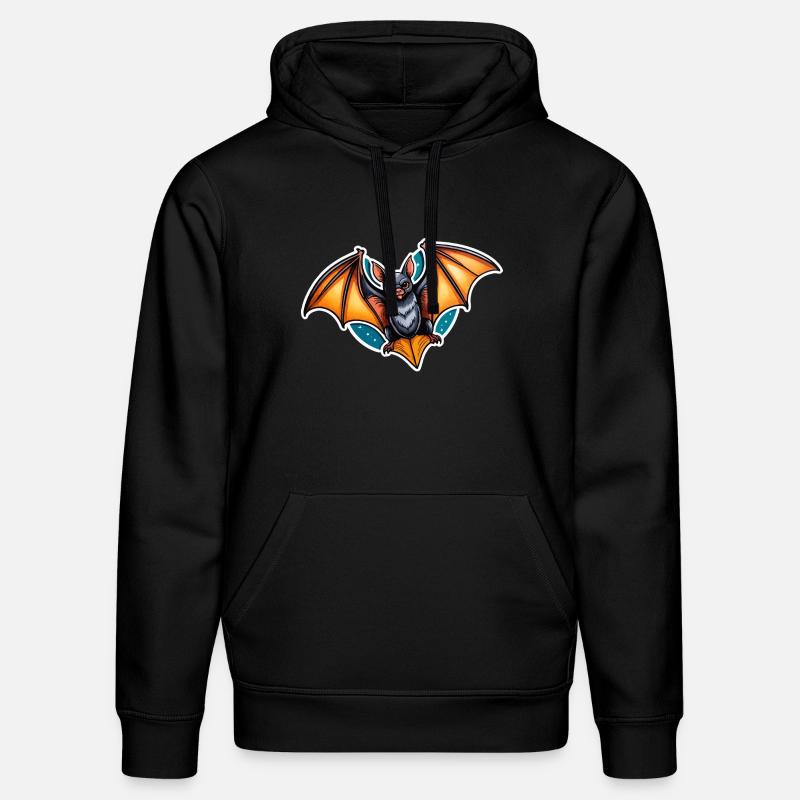 Chauve-souris Neo Traditionnel - Sweat à capuche bio DRUMMER Stanley/Stella Unisexe - noir