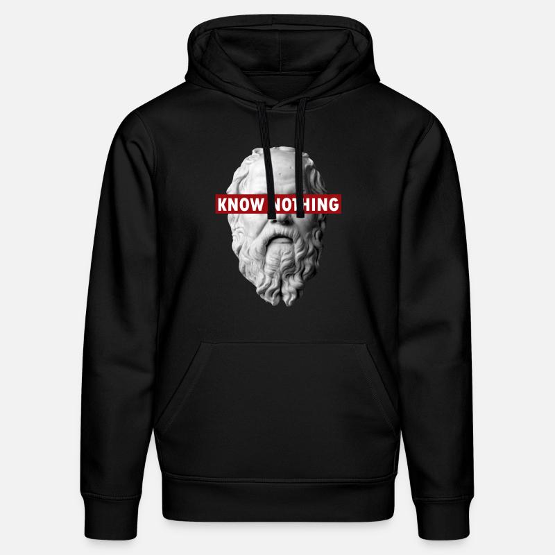 NE SAIS PAS NOS SOCRATES - Sweat à capuche bio DRUMMER Stanley/Stella Unisexe - noir