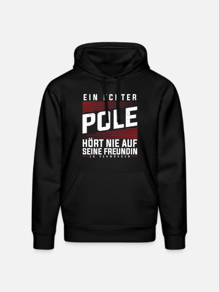 Polen - Ein Echter Pole - Stanley/Stella Unisex Bio-Hoodie DRUMMER - Schwarz