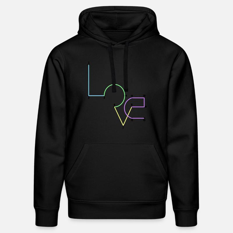 love - Sweat à capuche bio DRUMMER Stanley/Stella Unisexe - noir