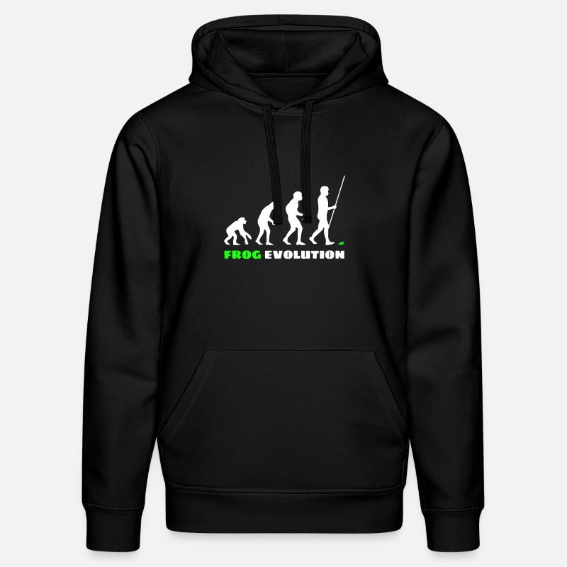 Frosch Evolution - Stanley/Stella Unisex Bio-Hoodie DRUMMER  - Schwarz