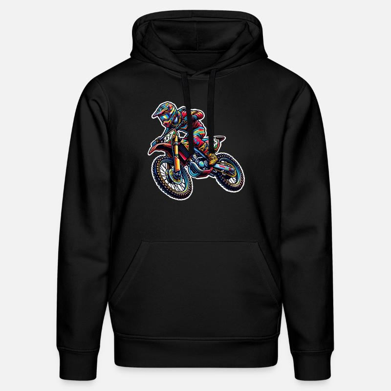 Motocross - Sweat à capuche bio DRUMMER Stanley/Stella Unisexe - noir