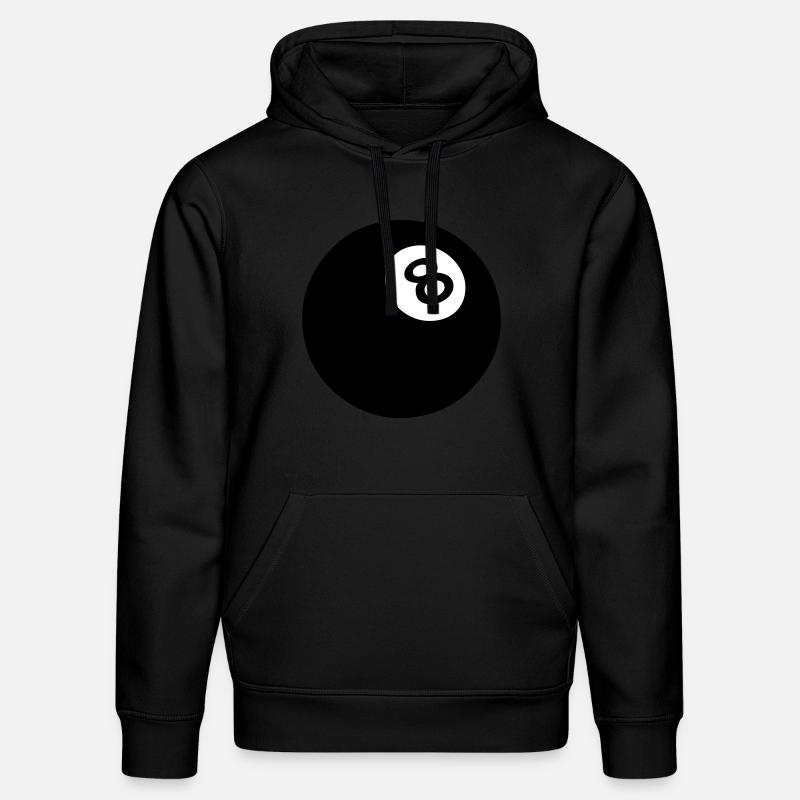 boule 8 billard noir 502 - Sweat à capuche bio DRUMMER Stanley/Stella Unisexe - noir
