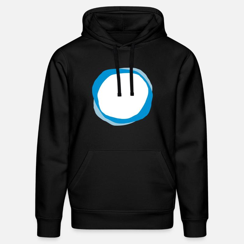 cercles psychédéliques - Sweat à capuche bio DRUMMER Stanley/Stella Unisexe - noir