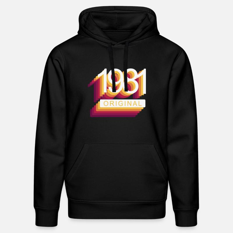 Geboren 1981 - Stanley/Stella Unisex Bio-Hoodie DRUMMER  - Schwarz