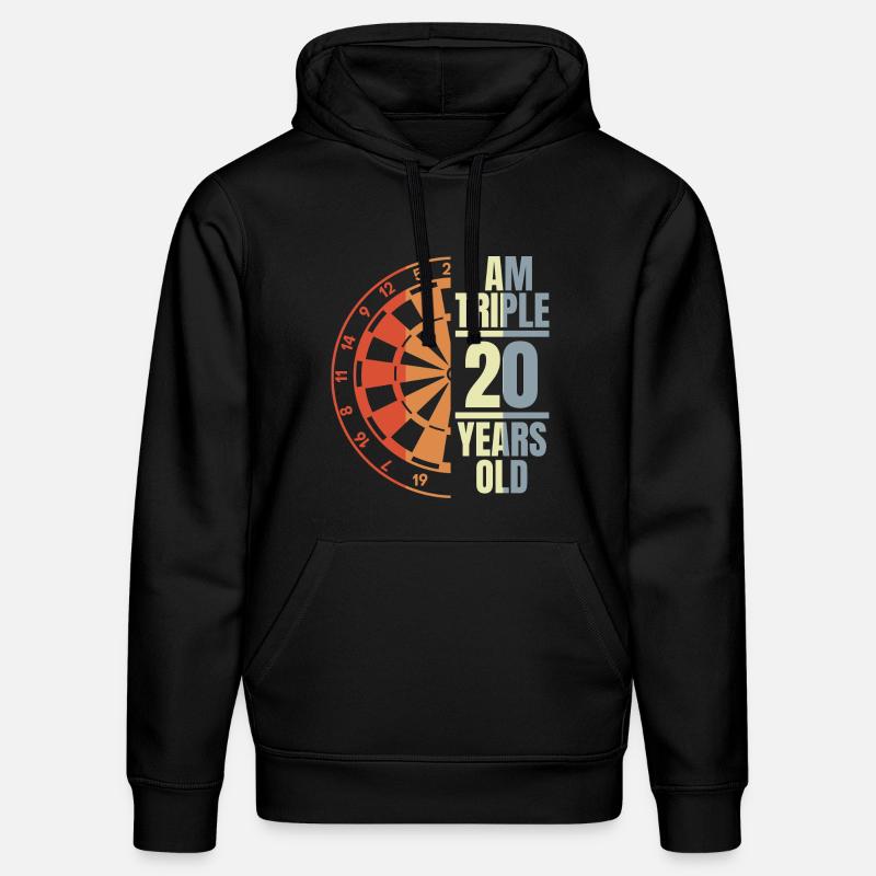 Fléchettes Papi - Sweat à capuche bio DRUMMER Stanley/Stella Unisexe - noir