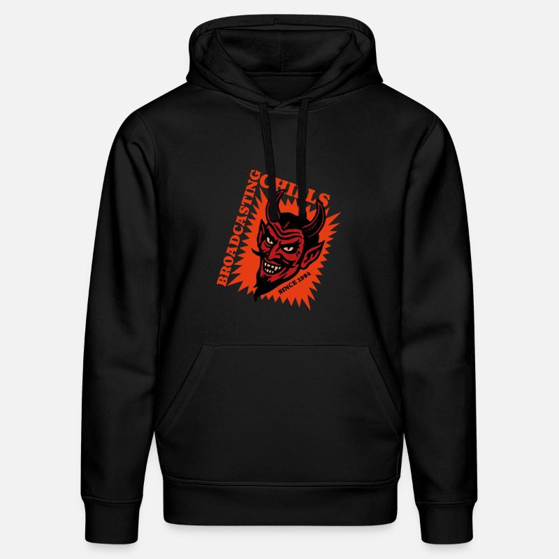 Broadcasting Chills - Devil - Teufel - Stanley/Stella DRUMMER Unisex Organic Hoodie - black