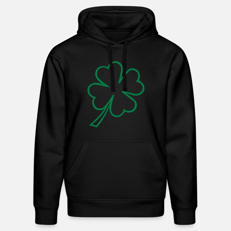 lucky clover st patrick - Sweat à capuche bio DRUMMER Stanley/Stella Unisexe - noir