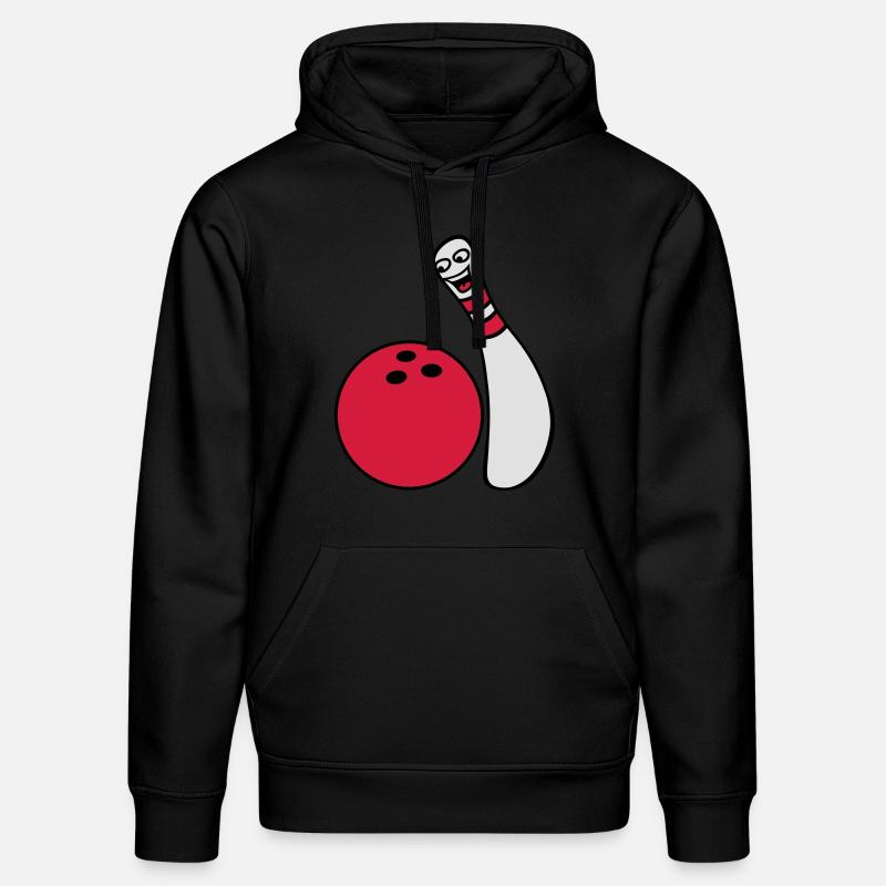 Cheeky Comic Bowling Pin - Stanley/Stella Unisex Bio-Hoodie DRUMMER  - Schwarz