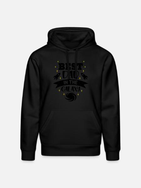 Best dad in the galaxy - Stanley/Stella DRUMMER Unisex Organic Hoodie - black