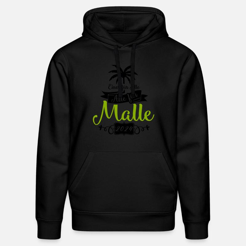 Malle un pour tous - Sweat à capuche bio DRUMMER Stanley/Stella Unisexe - noir