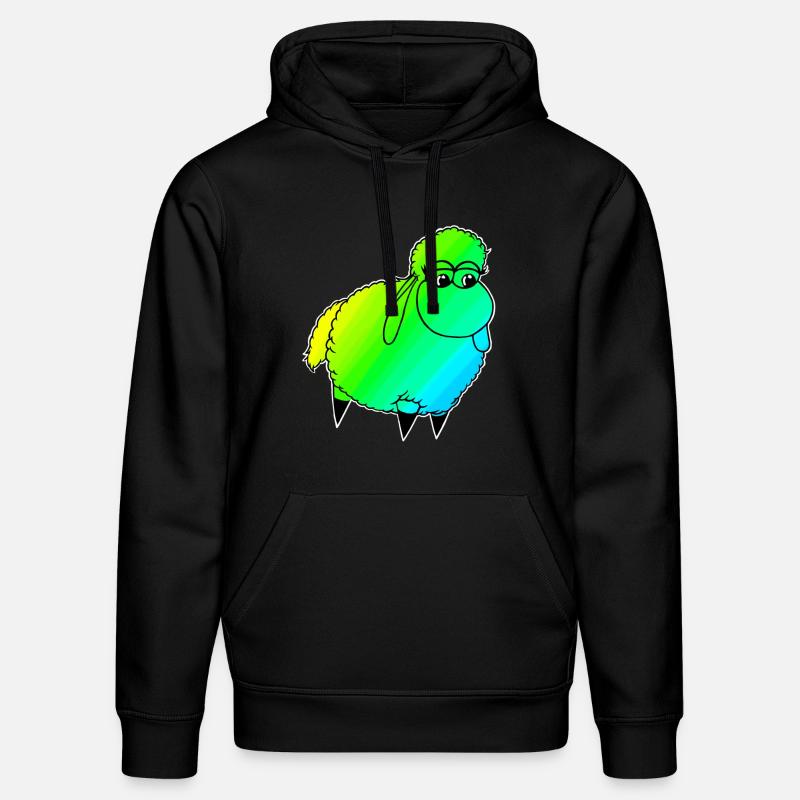 Wolly Sheeeepling Retro wave - Stanley/Stella DRUMMER Unisex Organic Hoodie - black