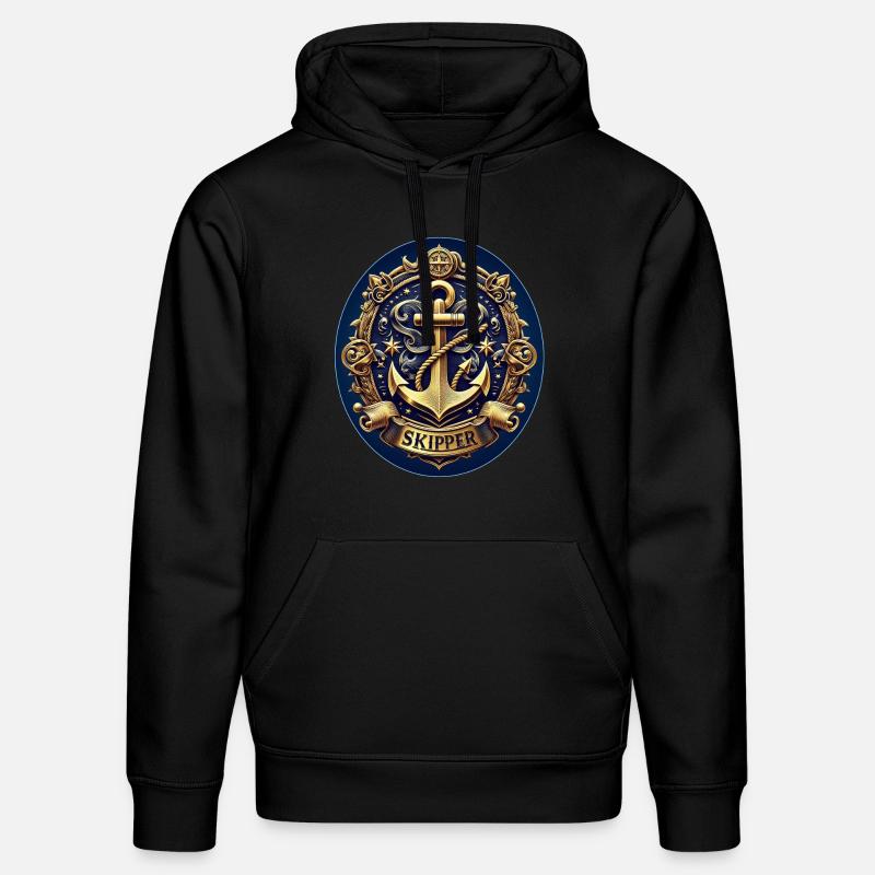 Skipper Logo - Sweat à capuche bio DRUMMER Stanley/Stella Unisexe - noir
