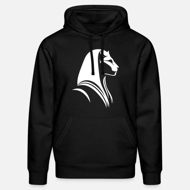 Chat Egypte Pharaon Silhouette - Sweat à capuche bio DRUMMER Stanley/Stella Unisexe - noir