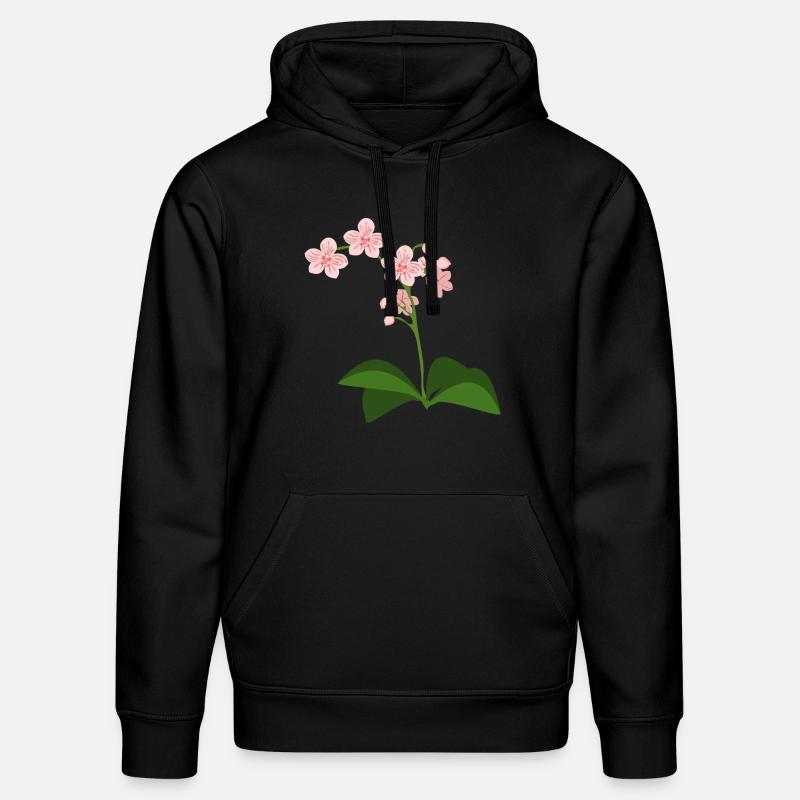 orchidée - Sweat à capuche bio DRUMMER Stanley/Stella Unisexe - noir
