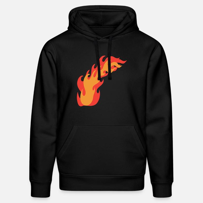 Flammes de feu - Sweat à capuche bio DRUMMER Stanley/Stella Unisexe - noir