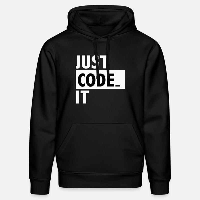 just code it - Stanley/Stella DRUMMER Unisex Organic Hoodie - black