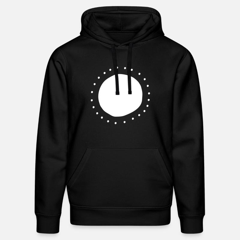 points Cercle forme - Sweat à capuche bio DRUMMER Stanley/Stella Unisexe - noir