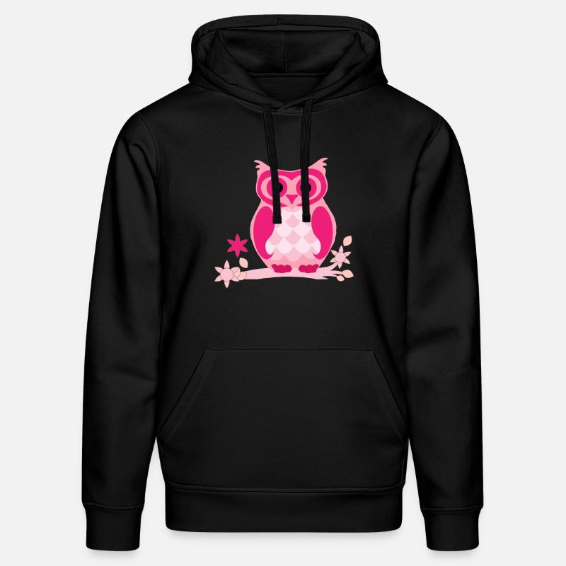Eule Comic - Stanley/Stella Unisex Bio-Hoodie DRUMMER  - Schwarz