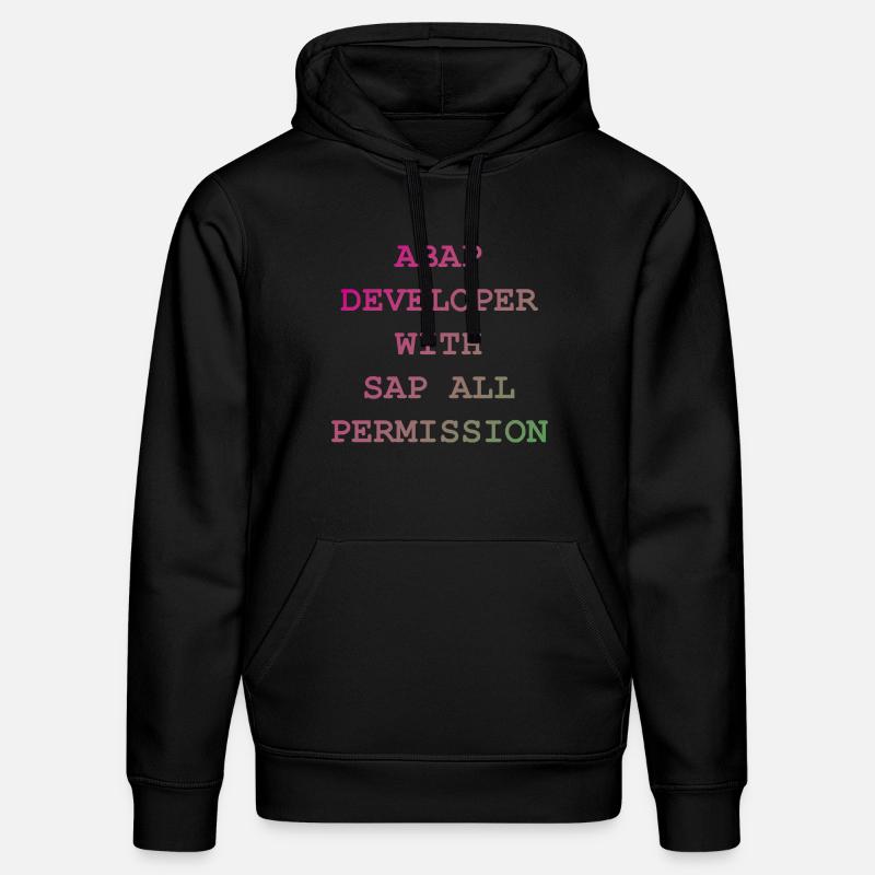 ABAP SAP Developer! Geschenkidee - Stanley/Stella Unisex Bio-Hoodie DRUMMER  - Schwarz