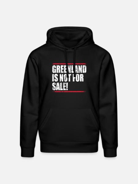 Greenland Is Not For Sale - Stanley/Stella DRUMMER Unisex Organic Hoodie - black