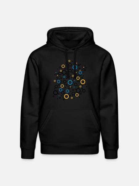 Colour Bubbles - Stanley/Stella Unisex Bio-Hoodie DRUMMER - Schwarz