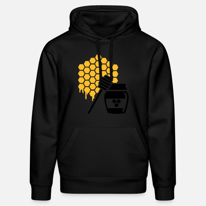 Miel - Sweat à capuche bio DRUMMER Stanley/Stella Unisexe - noir