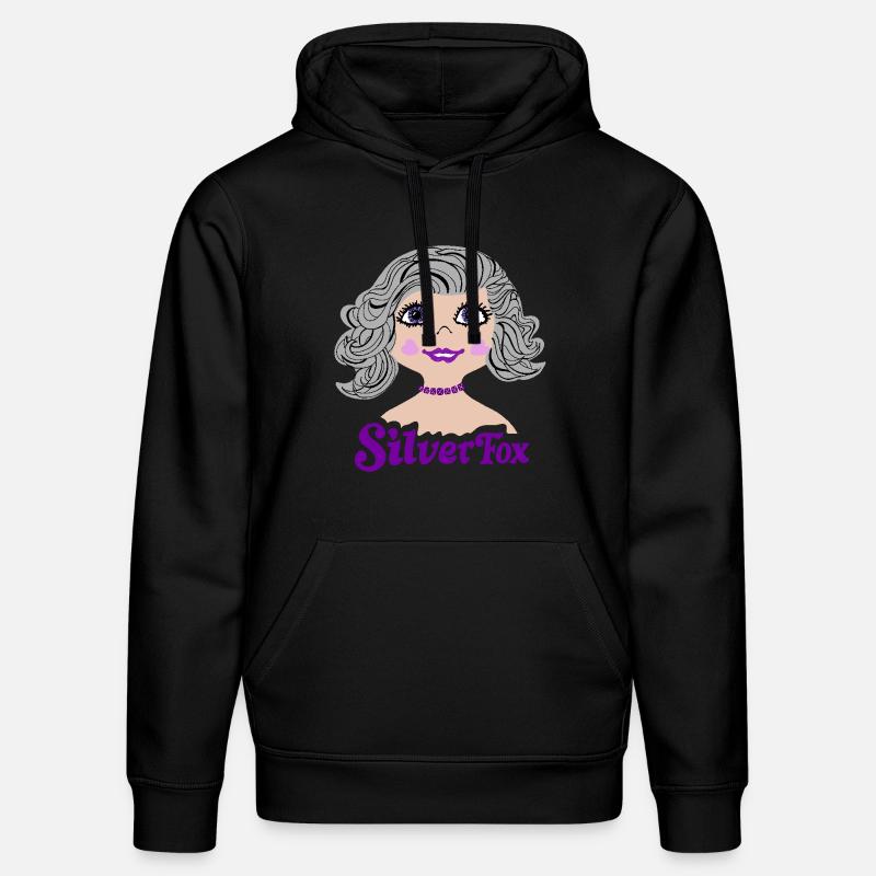Silverfox Graue Haare Nostalgie - Stanley/Stella Unisex Bio-Hoodie DRUMMER - Schwarz