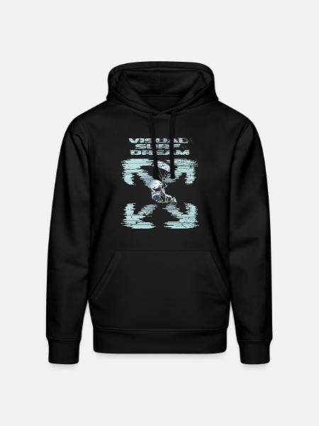 Visual Kitesurfing Dream - Stanley/Stella DRUMMER Unisex Organic Hoodie - black