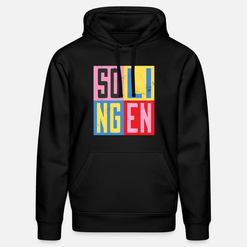 Solingen Städte Design - Stanley/Stella Unisex Bio-Hoodie DRUMMER  - Schwarz