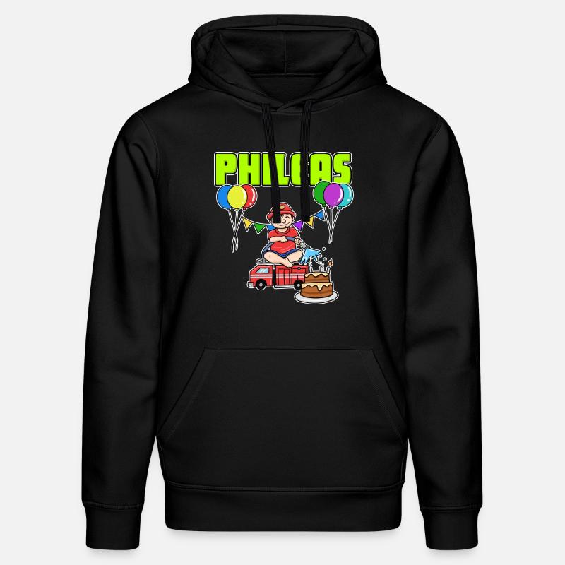 cadeau sapeurs-pompiers Phileas - Sweat à capuche bio DRUMMER Stanley/Stella Unisexe - noir