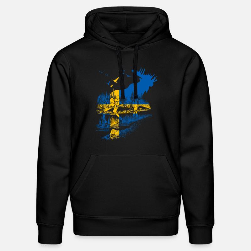 SUÈDE MOOSE - Sweat à capuche bio DRUMMER Stanley/Stella Unisexe - noir