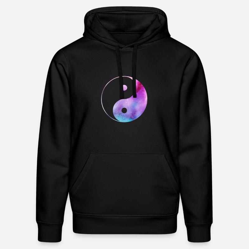 Yin Yang - Sweat à capuche bio DRUMMER Stanley/Stella Unisexe - noir